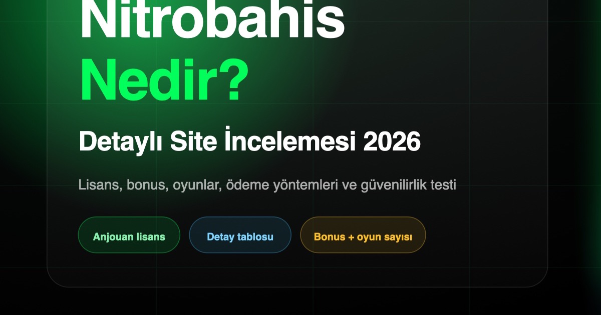 nitrobahis nedir